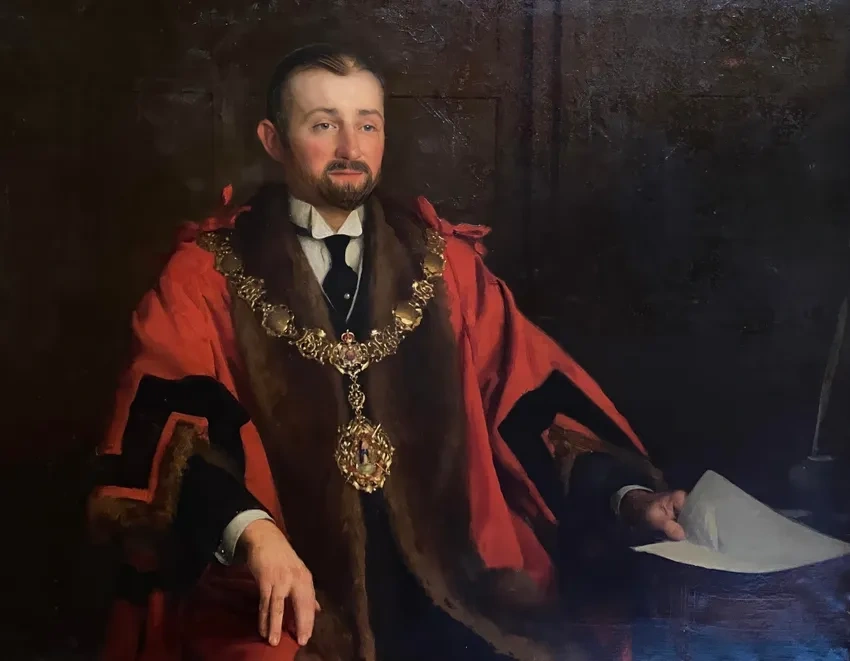 Elegant man wearing formal attire