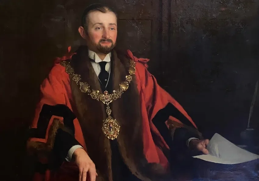 Elegant man wearing formal attire