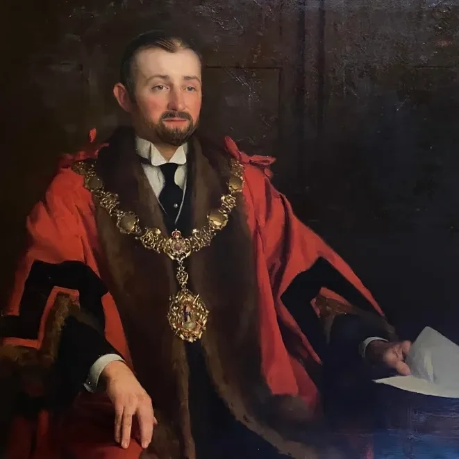 Elegant man wearing formal attire